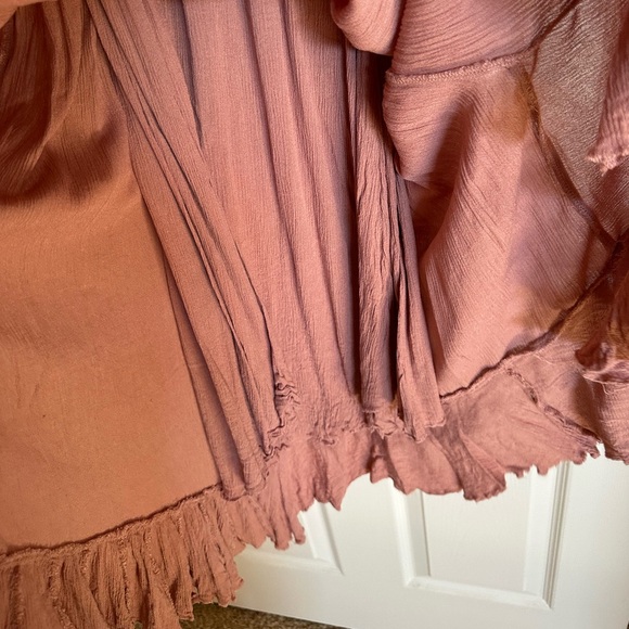 FP One Free People Adella Maxi Slip Dress Dusty Rose Pink - Picture 13 of 15